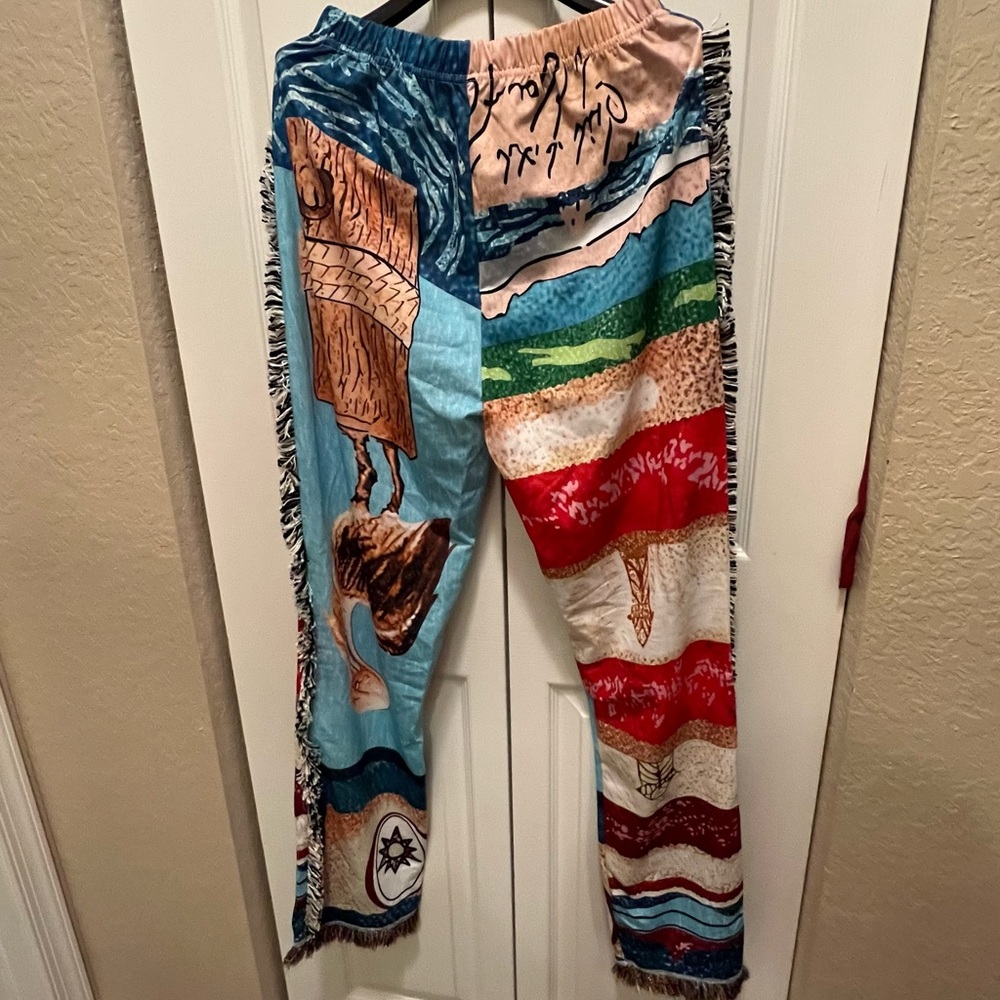 Colorful Patterned Women's Pants - Picture 2 of 2